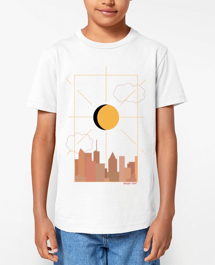 T-shirt écoresponsable enfant Ville abstraite Par Maggie E.