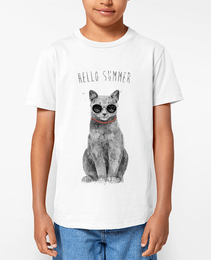 T-shirt Enfant Hello Summer Par Balàzs Solti
