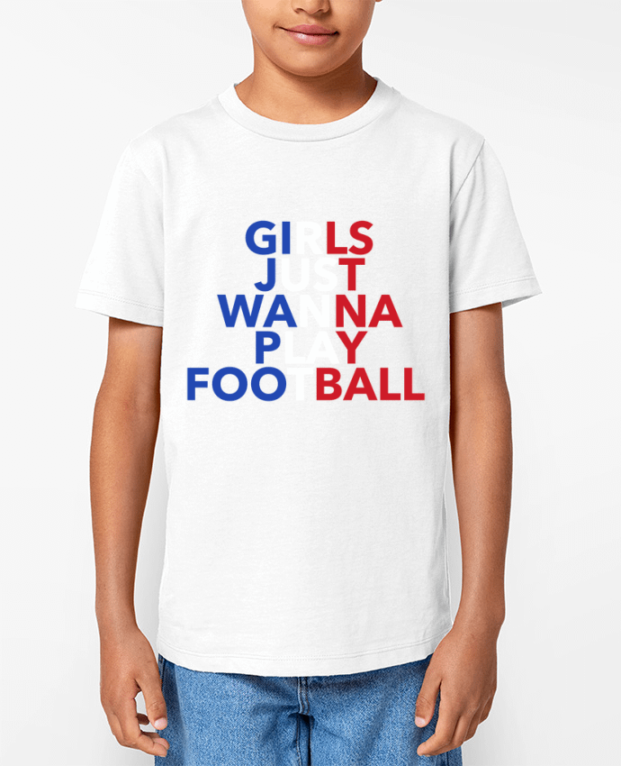 T-shirt Enfant Girls just wanna play football Par tunetoo