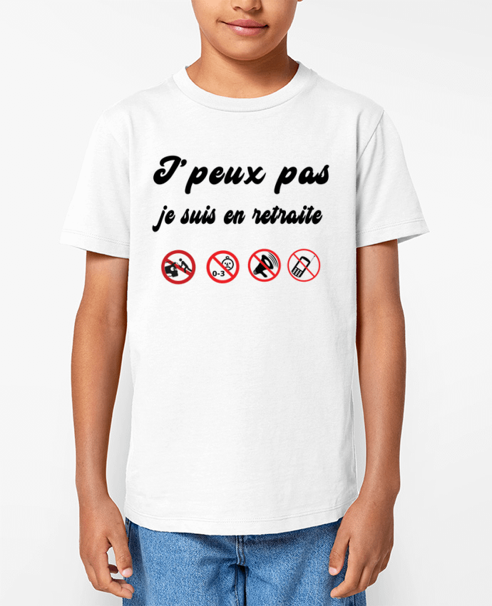 T-shirt Enfant Je peux pas je suis en retraite Par jorrie