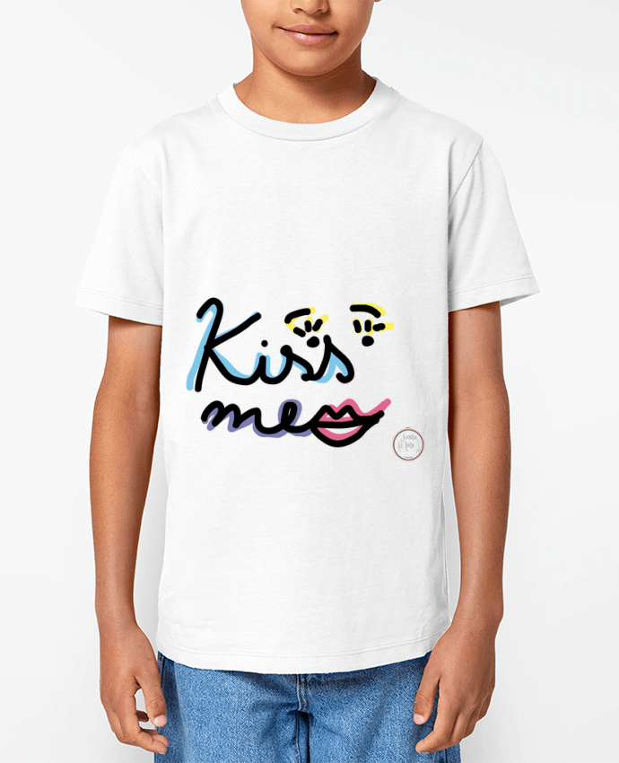 T-shirt Enfant Kiss me Par Juanalaloca