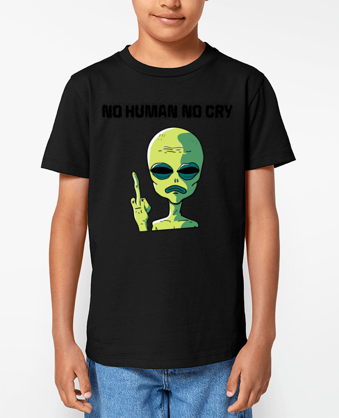 T-shirt Enfant No human no cry Par jorrie