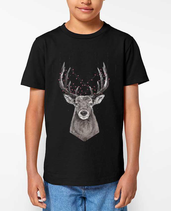 T-shirt Enfant Xmas deer Par Balàzs Solti