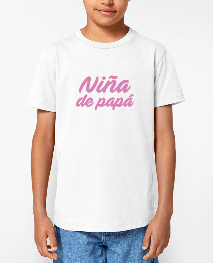 T-shirt écoresponsable enfant Papá / Niña de papá Par tunetoo