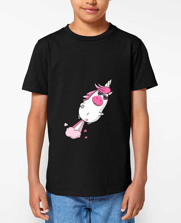 T-shirt Enfant Licorne à propulsion naturelle - version 2 Par TOMI AX