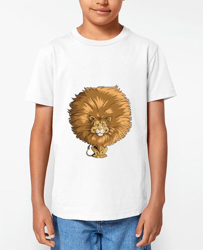 T-shirt écoresponsable enfant Lion à grosse crinière Par TOMI AX