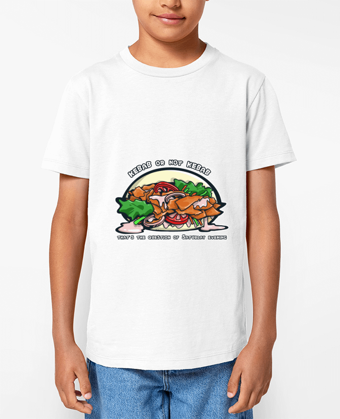 T-shirt écoresponsable enfant Kebab or not Kebab ? Par TOMI AX