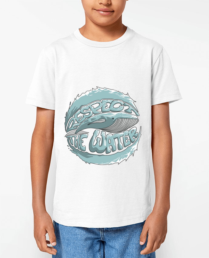 T-shirt Enfant REspect the Water - Whale Par TOMI AX