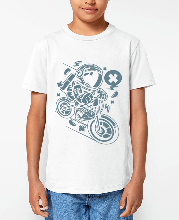 T-shirt Enfant Astronaute Motard Cartoon | By Kap Atelier Cartoon Par Kap Atelier