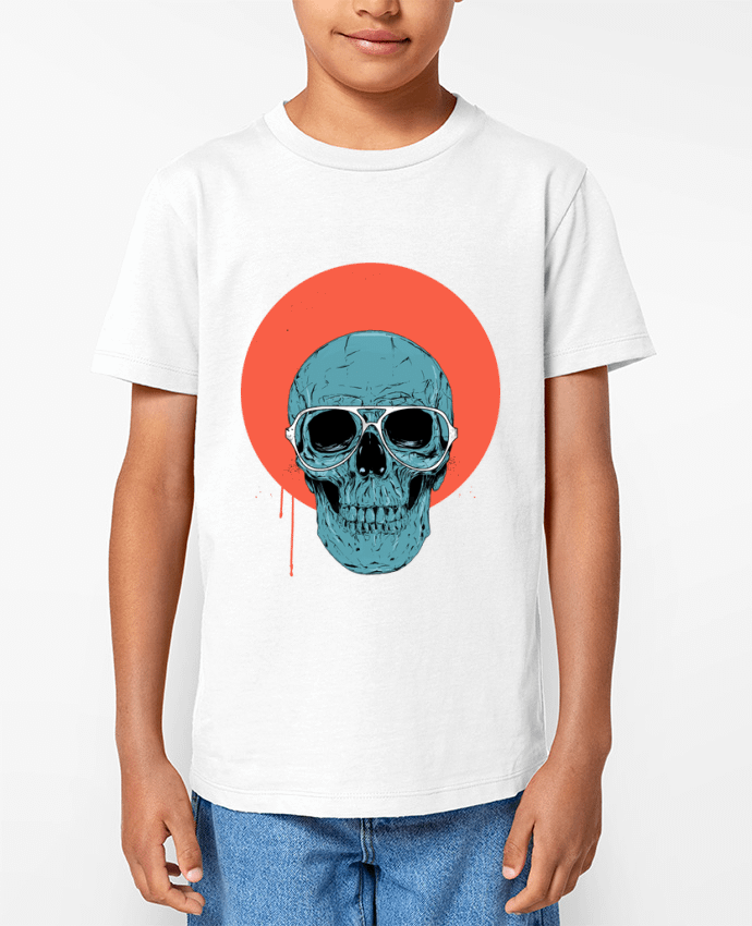 T-shirt Enfant Blue skull Par Balàzs Solti