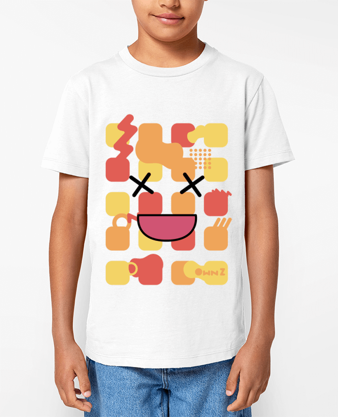 T-shirt Enfant Style Appli be Happy Own Z Par Own Z