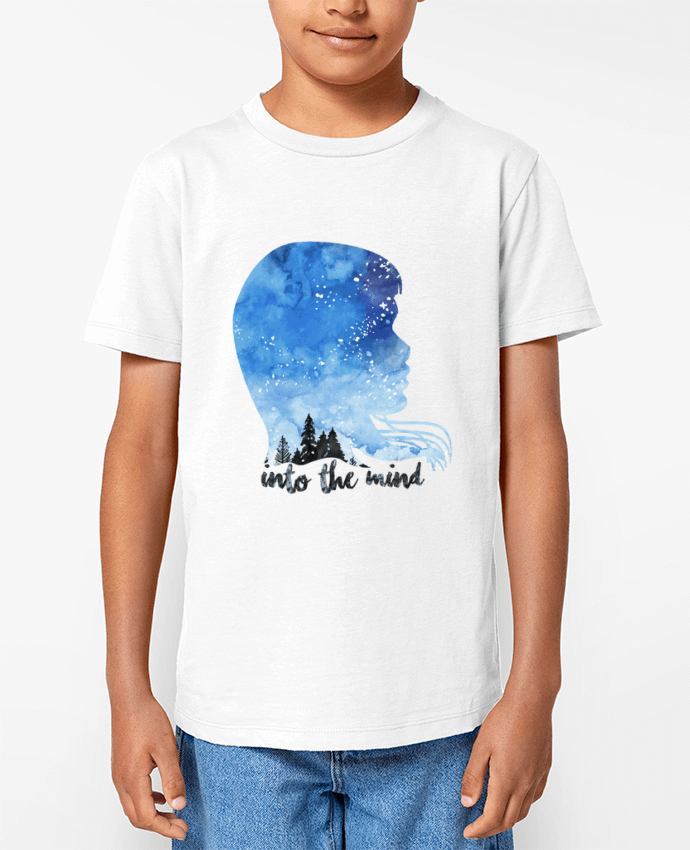 T-shirt Enfant PROFIL AQUARELLE NUIT -INTO THE MIND Par icône