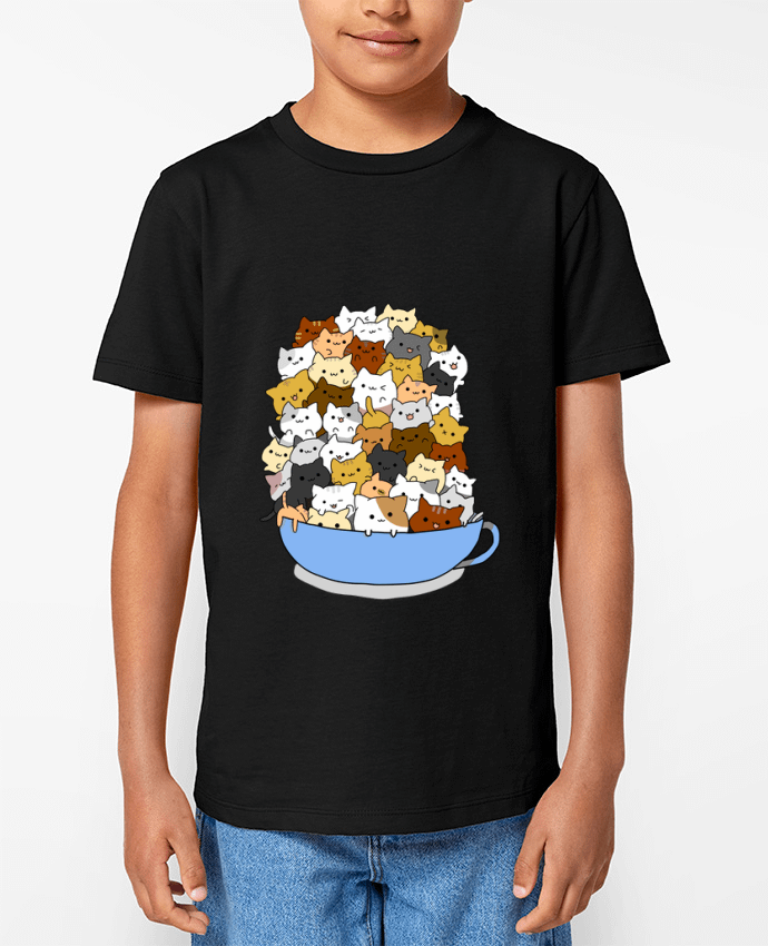 T-shirt Enfant Tazón de Gatitos Par MaaxLoL