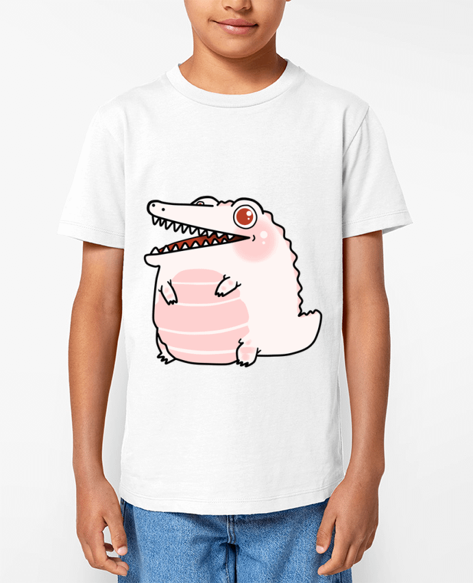 T-shirt Enfant Cocodrilo Blanco Kawaii Par MaaxLoL
