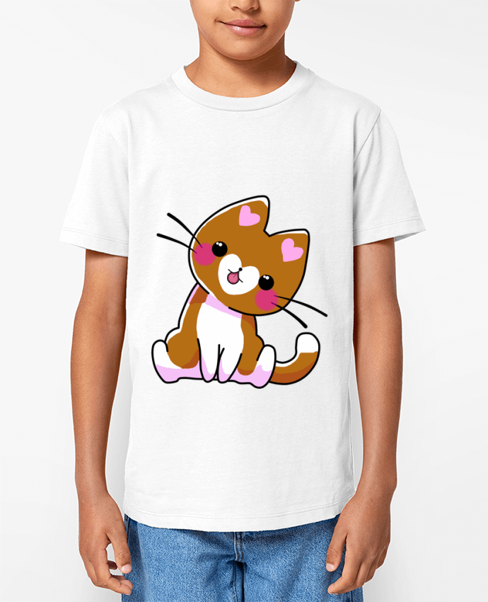 T-shirt Enfant Gatito Corazón Par MaaxLoL