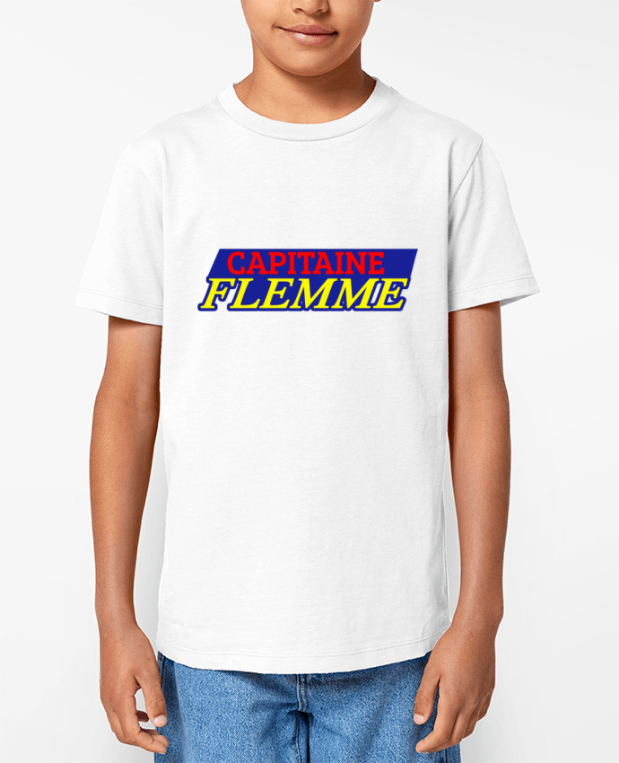 T-shirt Enfant Capitaine Flemme Par CREATIVE SHIRTS