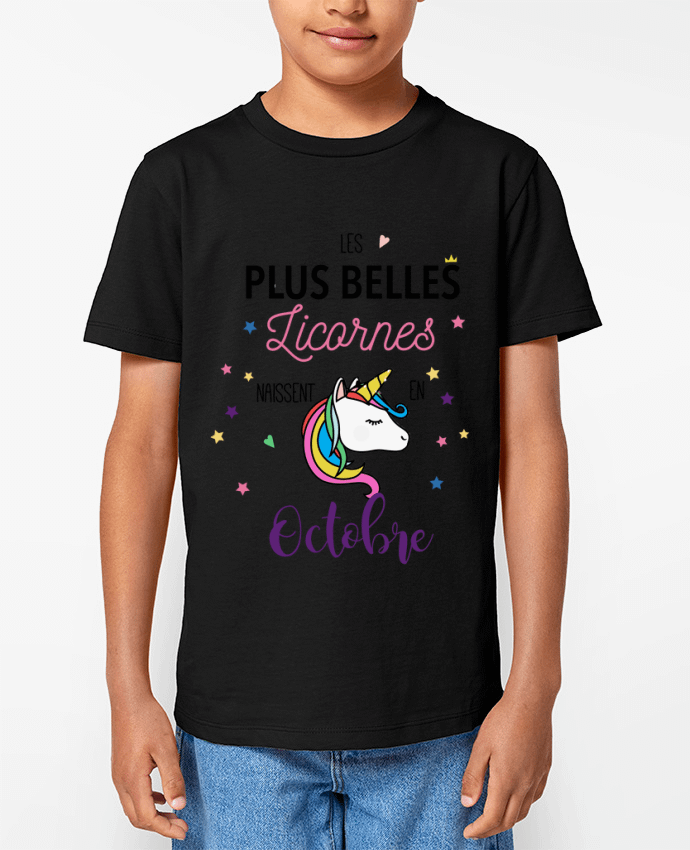 T-shirt Enfant Les plus belles licornes - Octobre Par La boutique de Laura