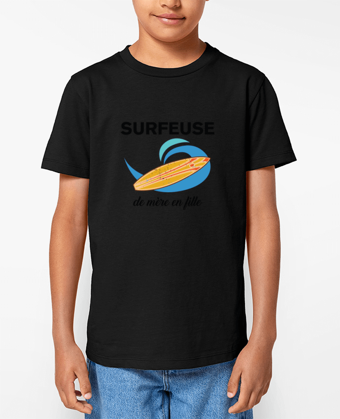 T-shirt Enfant Surfeuse de mère en fille Par tunetoo