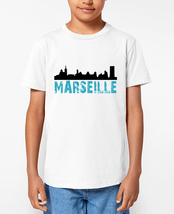 T-shirt Enfant Marseille Line Noir Par JYR Studios