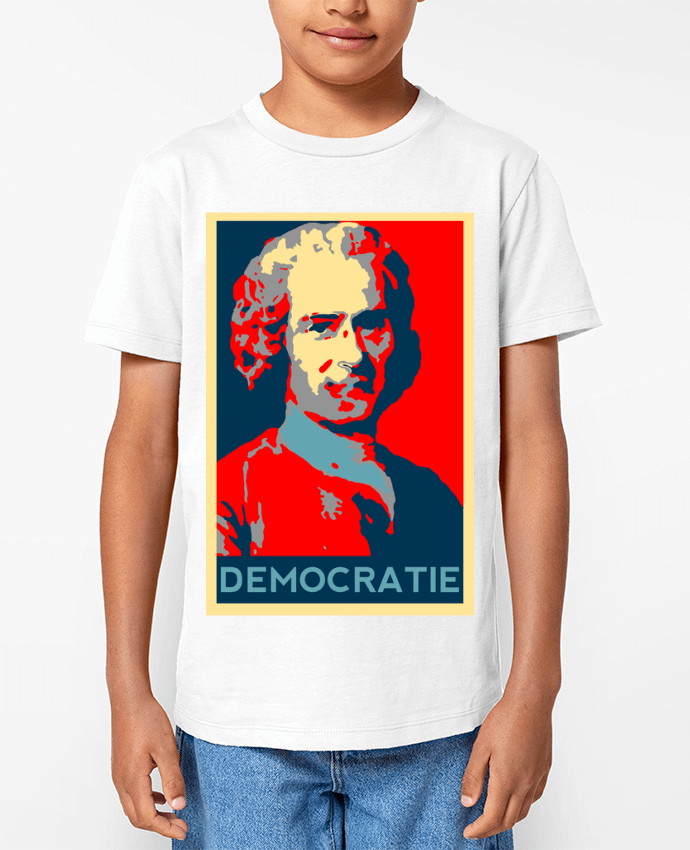 T-shirt Enfant Jean-Jacques Rousseau - Démocratie Par Hémipléjik