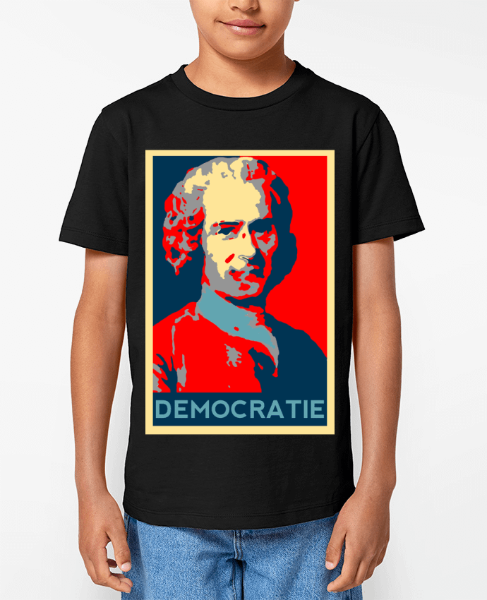 T-shirt Enfant Jean-Jacques Rousseau - Démocratie Par Hémipléjik