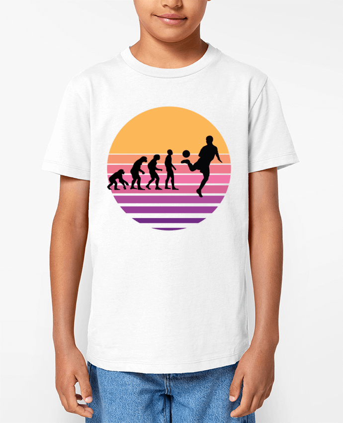 T-shirt Enfant Evolution de l'homme FOOTBALL Par Cheerocki