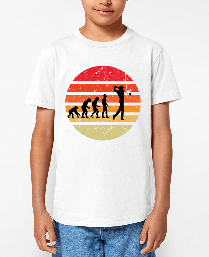T-shirt Enfant Evolution de l'homme GOLF Par Cheerocki