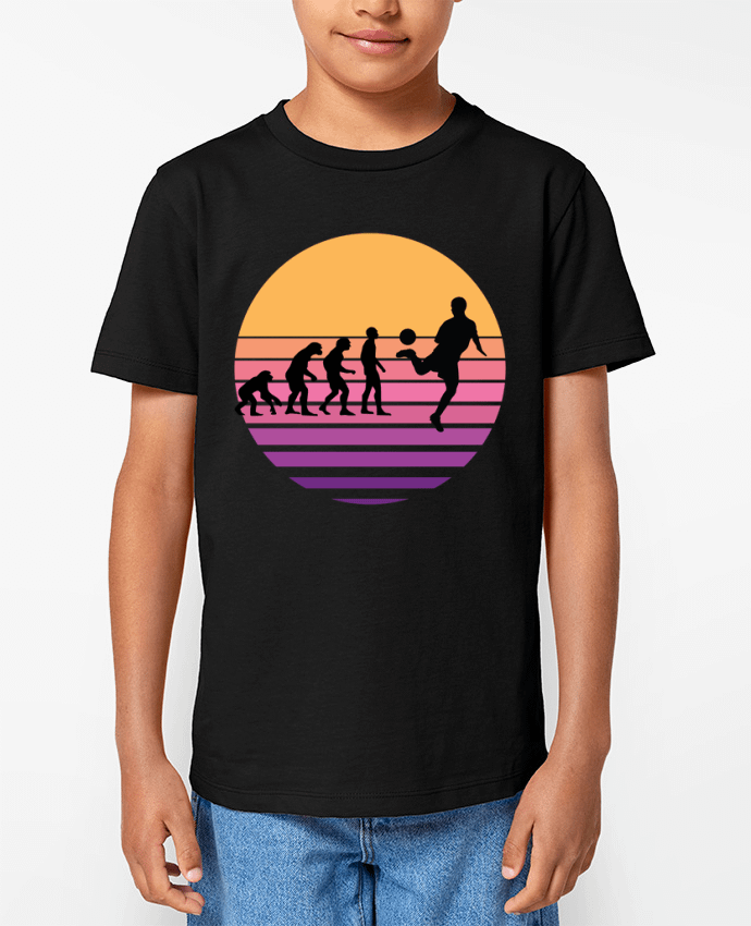 T-shirt Enfant Evolution de l'homme FOOTBALL Par Cheerocki