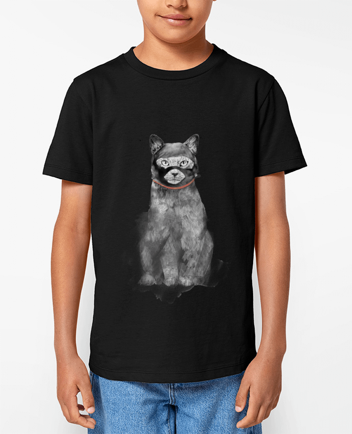 T-shirt Enfant Masked cat Par Balàzs Solti