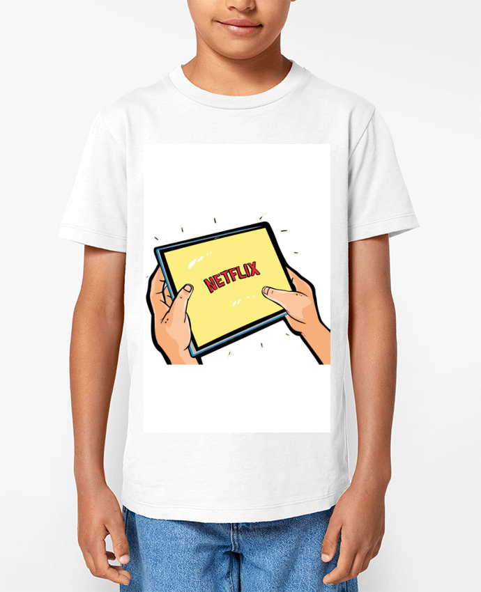 T-shirt Enfant J'ne peux pas j'ai Netflix Par Fire