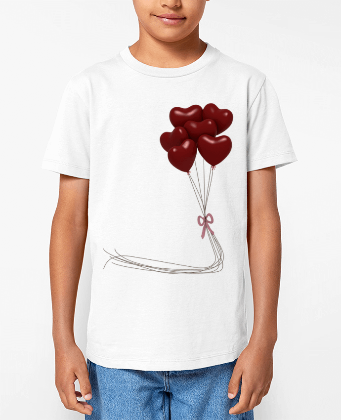 T-shirt Enfant ballons cœurs Par JustFree