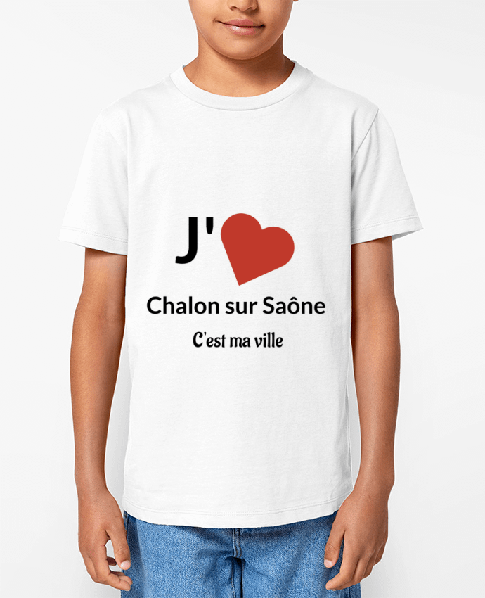 T-shirt Enfant J'aime ma ville Chalon sur Saône Par Lewismarquee