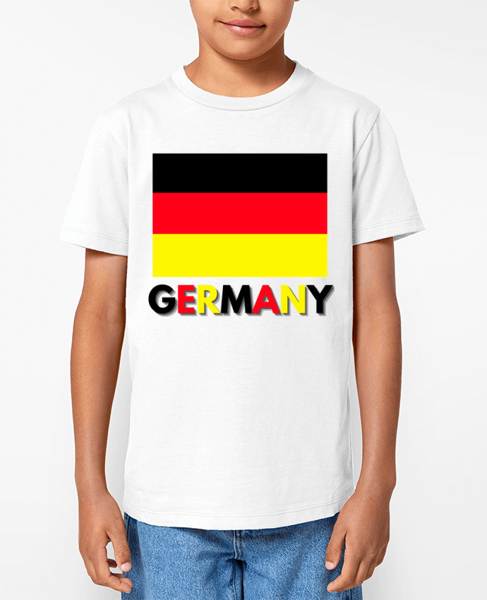 T-shirt Enfant Drapeau Allemagne Par Anastasia