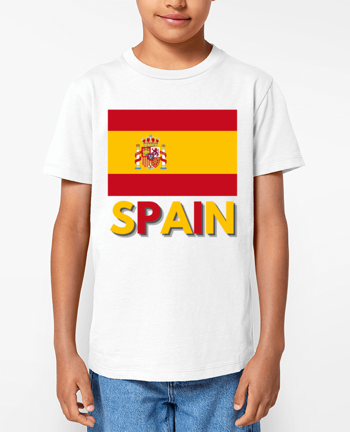 T-shirt Enfant Drapeau Espagne Par Anastasia