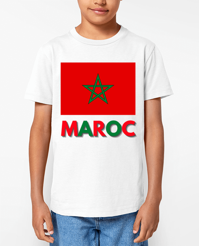 T-shirt Enfant Drapeau Maroc Par Anastasia