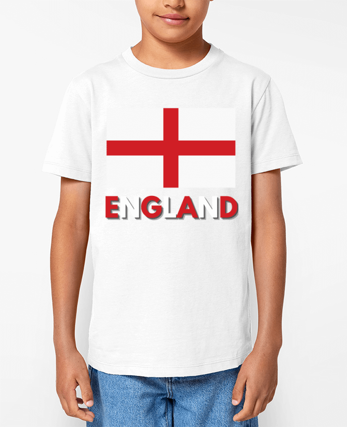 T-shirt Enfant Drapeau Angleterre Par Anastasia