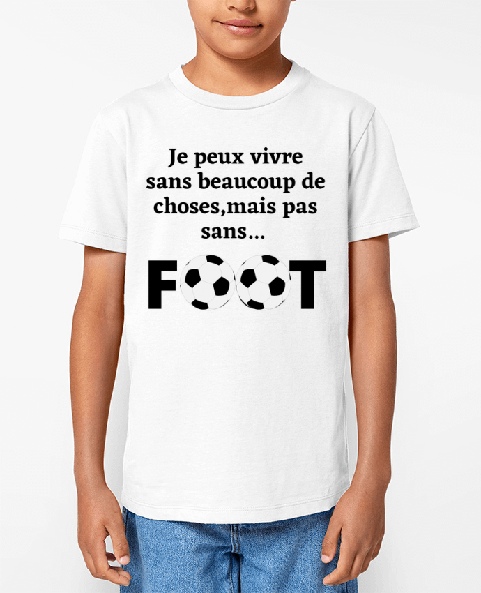 T-shirt Enfant Fou de foot Par Anastasia