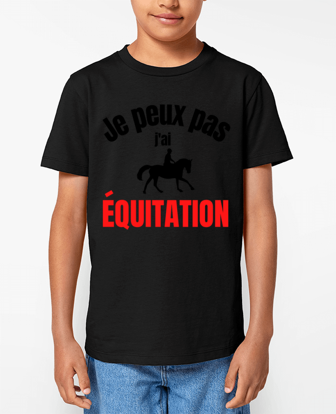 T-shirt Enfant Je peux pas,j'ai équitation Par Anastasia