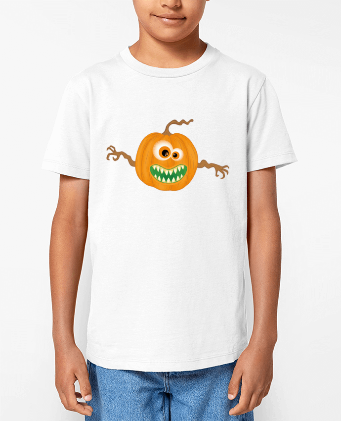 T-shirt Enfant Monstre citrouille halloween Par Lumagayo