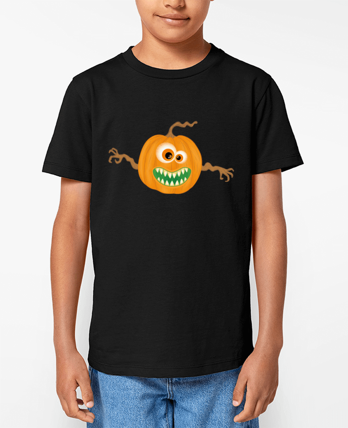 T-shirt Enfant Monstre citrouille halloween Par Lumagayo