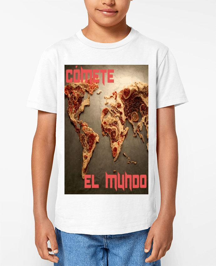 T-shirt Enfant Cómete el mundo! Par a-Creations