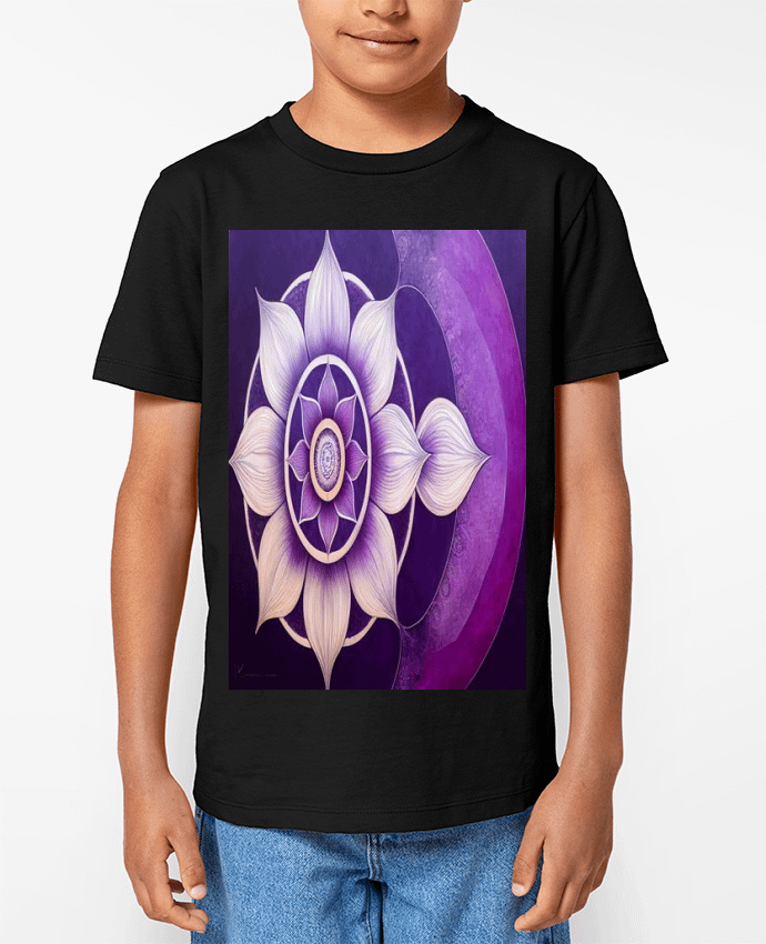 T-shirt Enfant Mandala Loto Par a-Creations