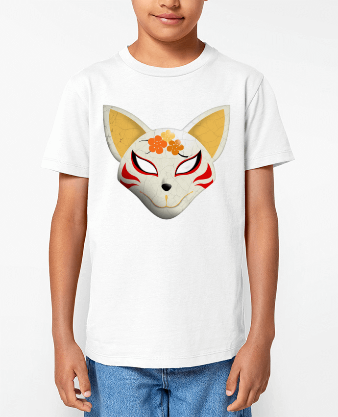 T-shirt Enfant Masque renard kabuki Par Lamouchenoire