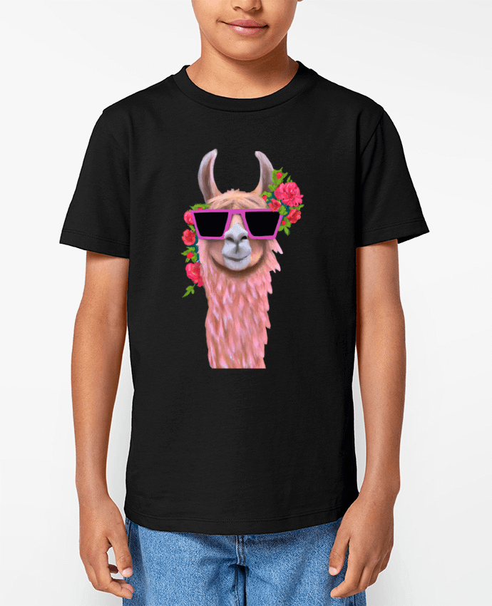 T-shirt Enfant Lama lunettes de soleil Par justsayin