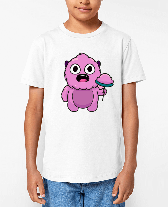T-shirt Enfant Mignon monstre rose Par justsayin