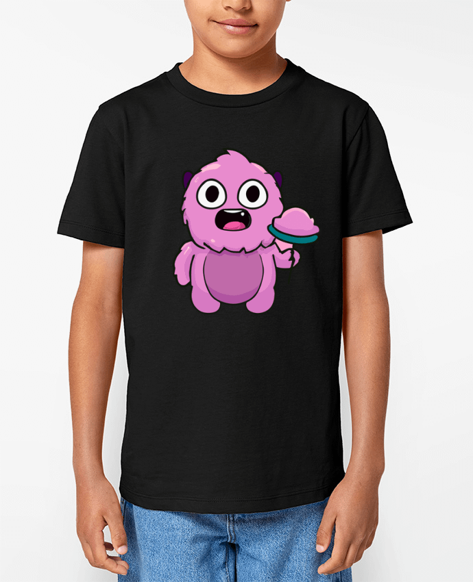 T-shirt Enfant Mignon monstre rose Par justsayin