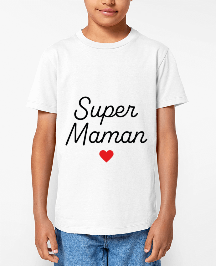 T-shirt Enfant Super Maman Par Mademoiselle Polly