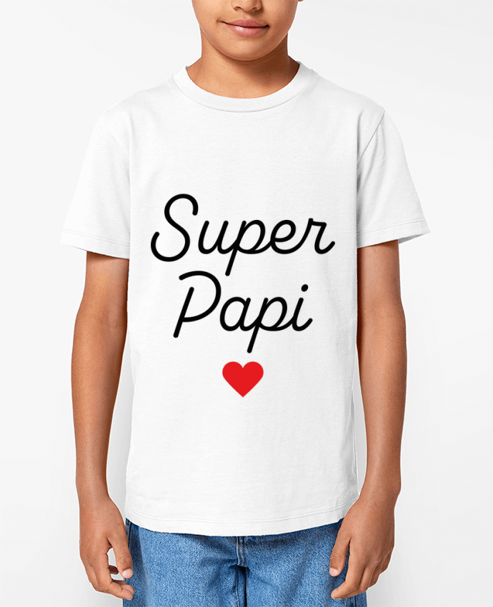T-shirt Enfant Super Papi Par Mademoiselle Polly