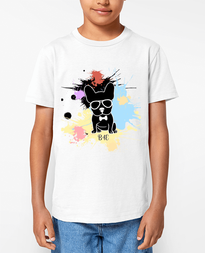 T-shirt Enfant Bouledogue peinture diverses Par Toncadeauperso