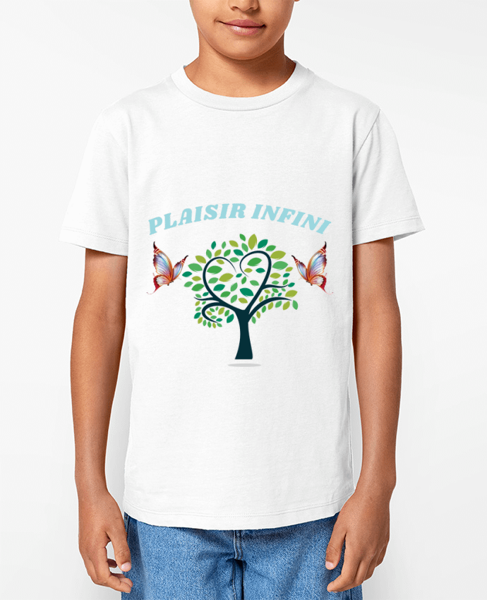 T-shirt Enfant L'arbre de coeur et les papillons PLAISIR INFINI Par PLAISIR INFINI
